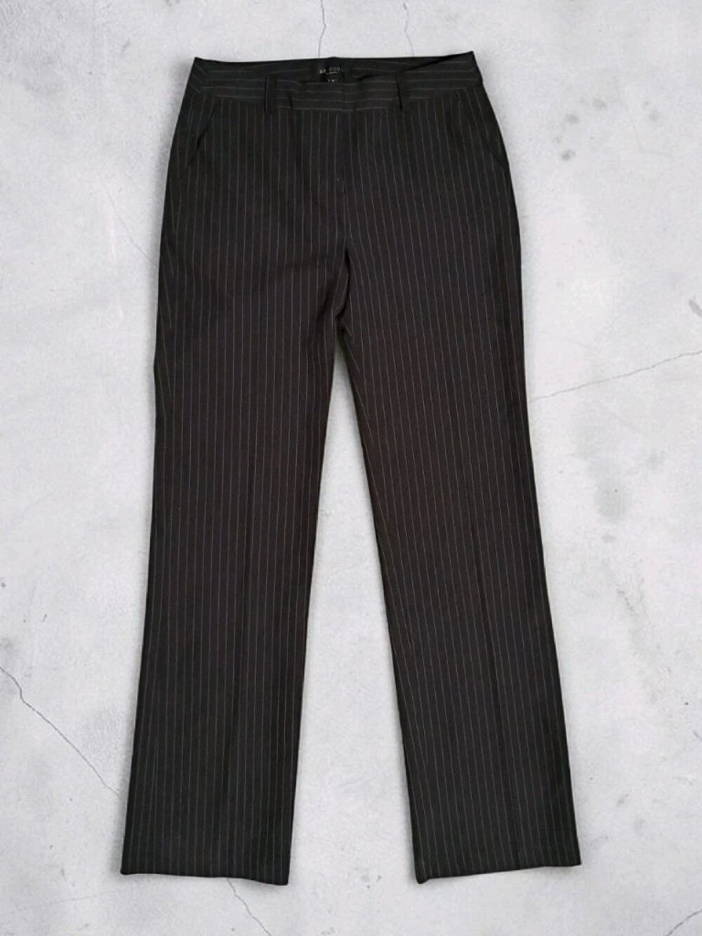Be Cool Los Angeles Women’s size Small Black Striped Business Casual Suit Pants